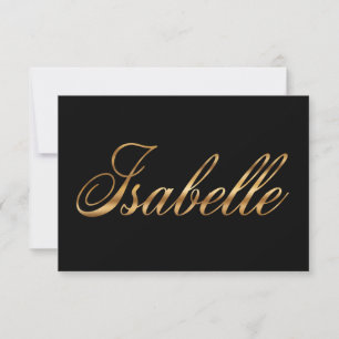 Isabelle gold Design Lettering