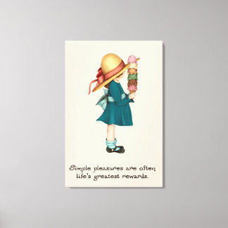 Isabel's Ice Cream Canvas Print