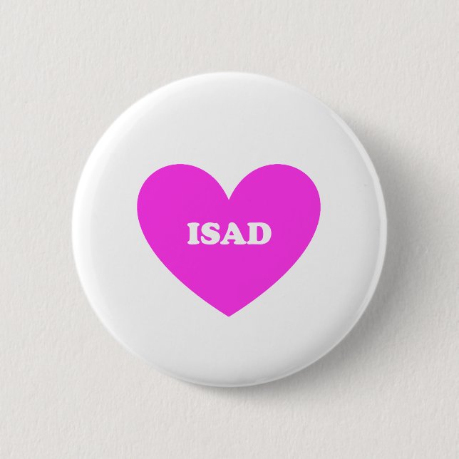 Isad 6 Cm Round Badge (Front)