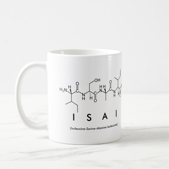 Isai peptide name mug (Left)