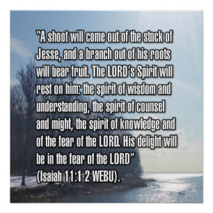 Isaiah 11:1-2 WEBU Poster