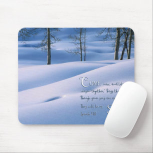 Isaiah 1:18 Inspirational Mouse Mat