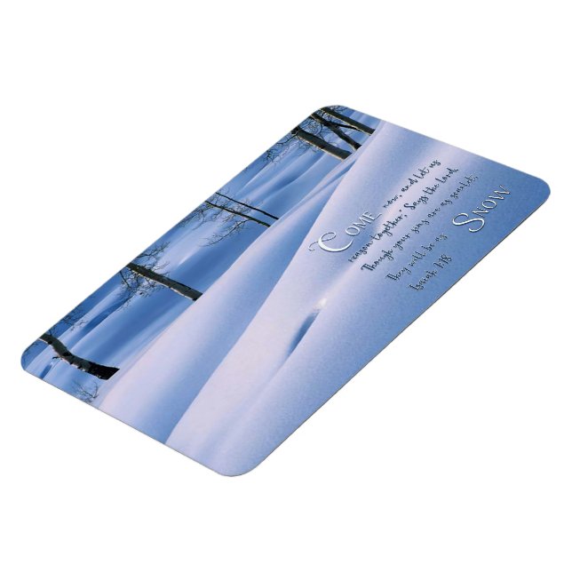 Isaiah 1:18 Inspirational Poster Magnet (Left Side)