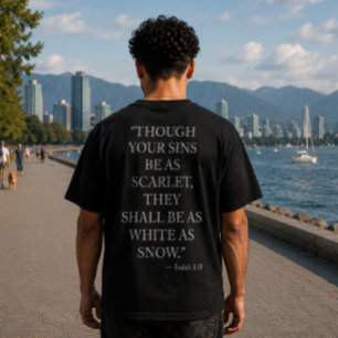 Isaiah 1:18 T-Shirt Christian Forgiveness Tee
