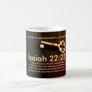 Isaiah 22:22 Key to the House of David Bible Verse Coffee Mug