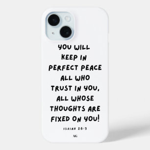 Isaiah 26:3 Iphone 15 Case