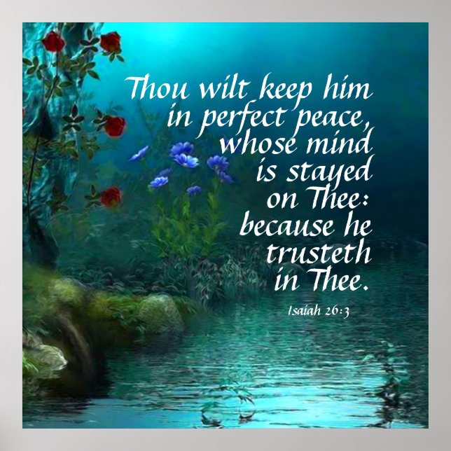 Isaiah 26:3  poster (Front)