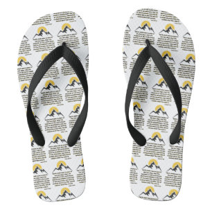 Isaiah 2:2 Bible Scripture Quote All-Over Unisex Flip Flops