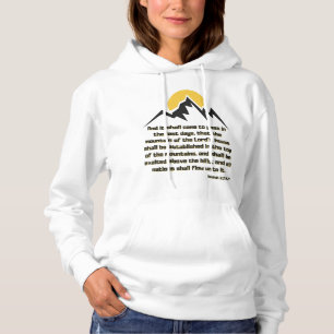 Isaiah 2:2 Bible Scripture Quote KJV Women's Hoodie