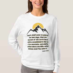Isaiah 2:2 Bible Scripture Quote KJV Women's T-Shirt