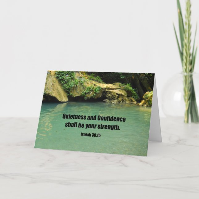 Isaiah 30:15 card (Front)