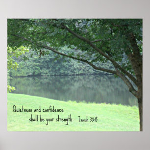 Isaiah 30:15 Quietness and confidence shall.... Poster