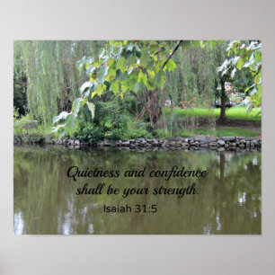 Isaiah 31:5 Quietness and confidence shall be your Poster