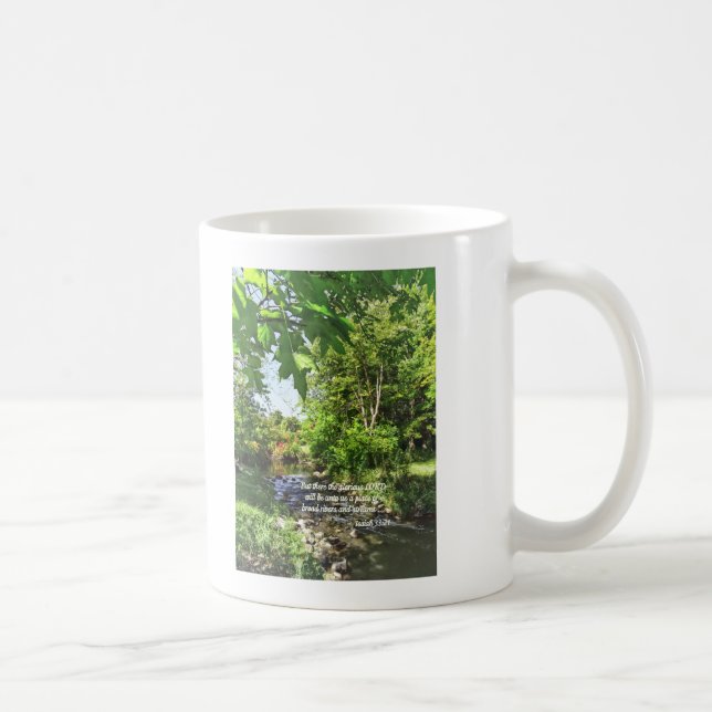 Isaiah 33:21 coffee mug (Right)