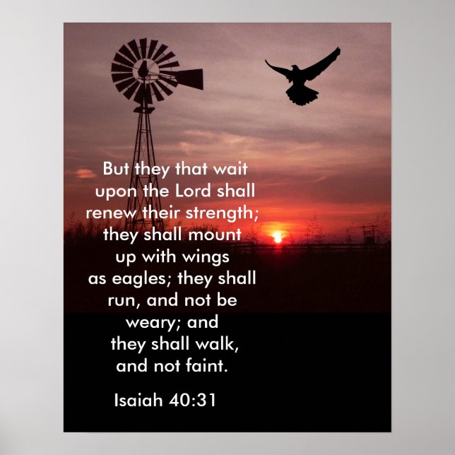 Isaiah 40:31 - Art Print (Front)