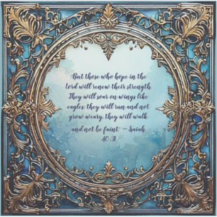 Isaiah 40:31 Bible Verse Custom-Cut Vinyl Sticker