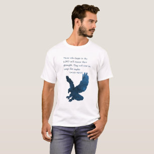 Isaiah 40 31 Bible Verse Eagle T-Shirt