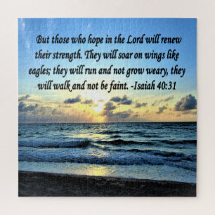 ISAIAH 40:31 BIBLE VERSE JIGSAW PUZZLE