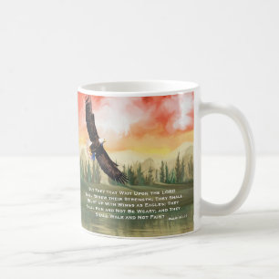 Isaiah 40:31 Bible Verse Mount on Wings Coffee Mug