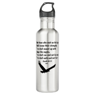 Isaiah 40:31 Bible Verse Scripture 710 Ml Water Bottle