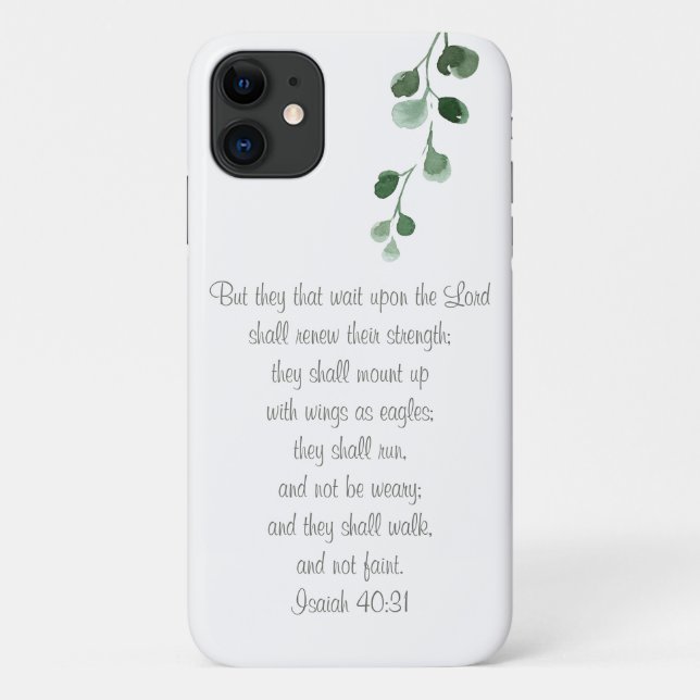 Isaiah 40:31  Bible Verse Shabby Chic Phone Case (Back)