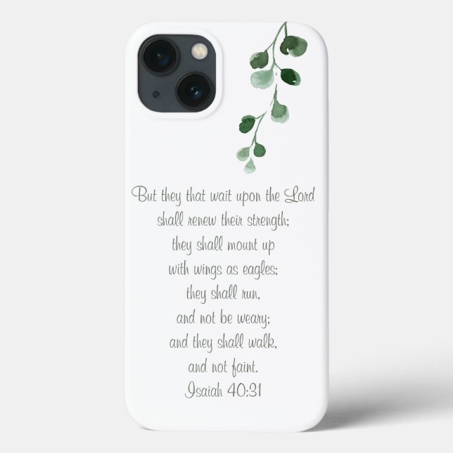 Isaiah 40:31  Bible Verse Shabby Chic Phone Case (Back)