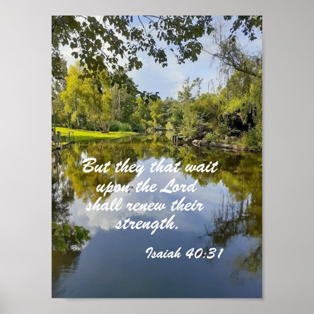 Isaiah 40:31 But they that wait upon the Lord      Poster (Front)