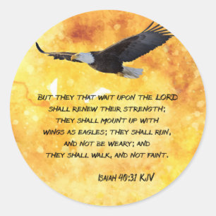 Isaiah 40:31 Christian Sticker