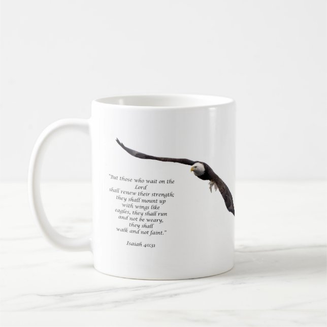 Isaiah 40:31 coffee mug (Left)