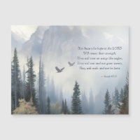 Isaiah 40 31 Eagles Wings Scripture Magnetic Card