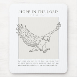 Isaiah 40:31 Hope in the Lord Mouse Mat
