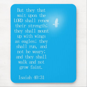 Isaiah 40:31 mouse mat