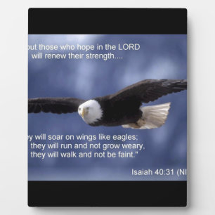 Isaiah 40:31 plaque