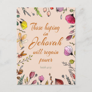 Isaiah 40:31  postcard