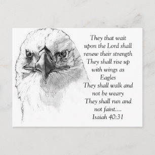 Isaiah 40:31 postcard