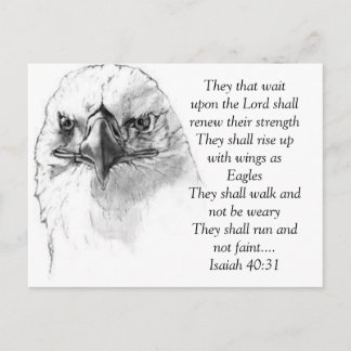 Isaiah 40:31 postcard