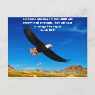 Isaiah 40:31 postcard