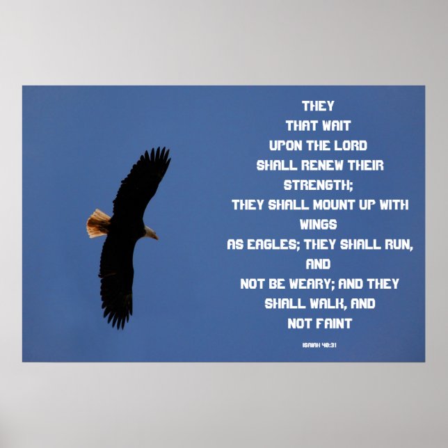 Isaiah 40:31 poster (Front)