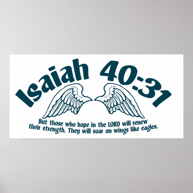 Isaiah 40:31 poster (Front)