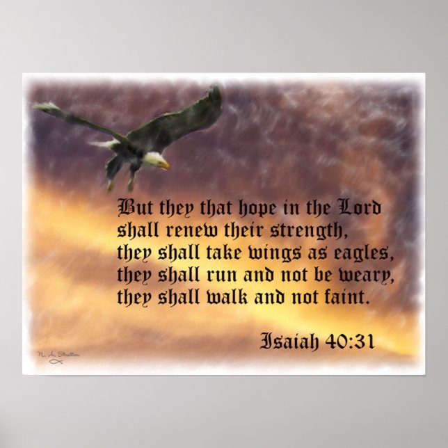 Isaiah-40:31 Poster (Front)