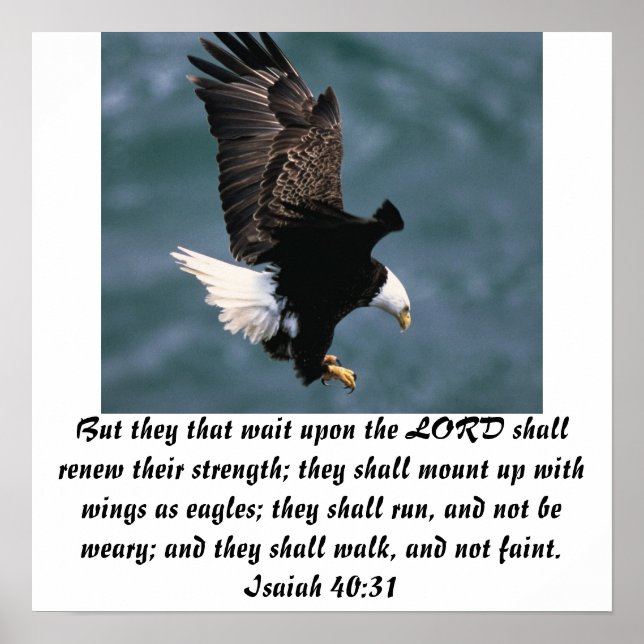 Isaiah 40:31 poster (Front)