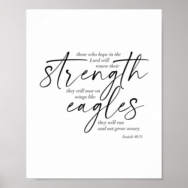 Isaiah 40:31 poster (Front)