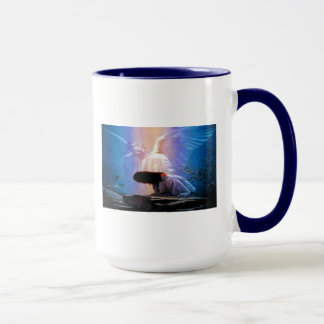 Isaiah 40:31 Praying Angel Ringer Coffee Mug. Mug