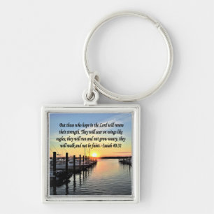 ISAIAH 40:31 SCRIPTURE VERSE KEY RING
