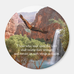 Isaiah 40:31 Scxripture Magnet - Wings as Eagles