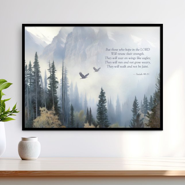 Isaiah 40 31 Soar Like Eagles Scripture Poster (Creator Uploaded)