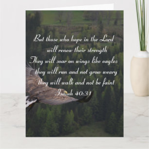 Isaiah 40:31 - They Will Soar On Wings Like Eagle  Card