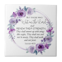 Isaiah 40:31 Those who Wait on the Lord Floral