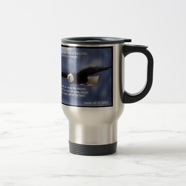 Isaiah 40:31 travel mug (Right)