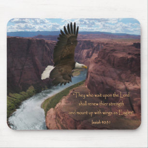 Isaiah 40:31 Wings as Eagles Mouse Mat